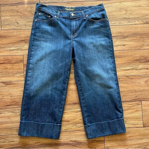David Kahn Capri Pants Nice color Dark blue . Size 12